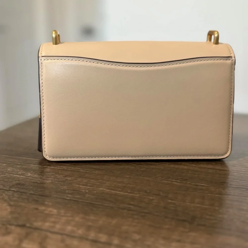 New Coach Ivory Bandit Crossbody Bag with Gold Accents